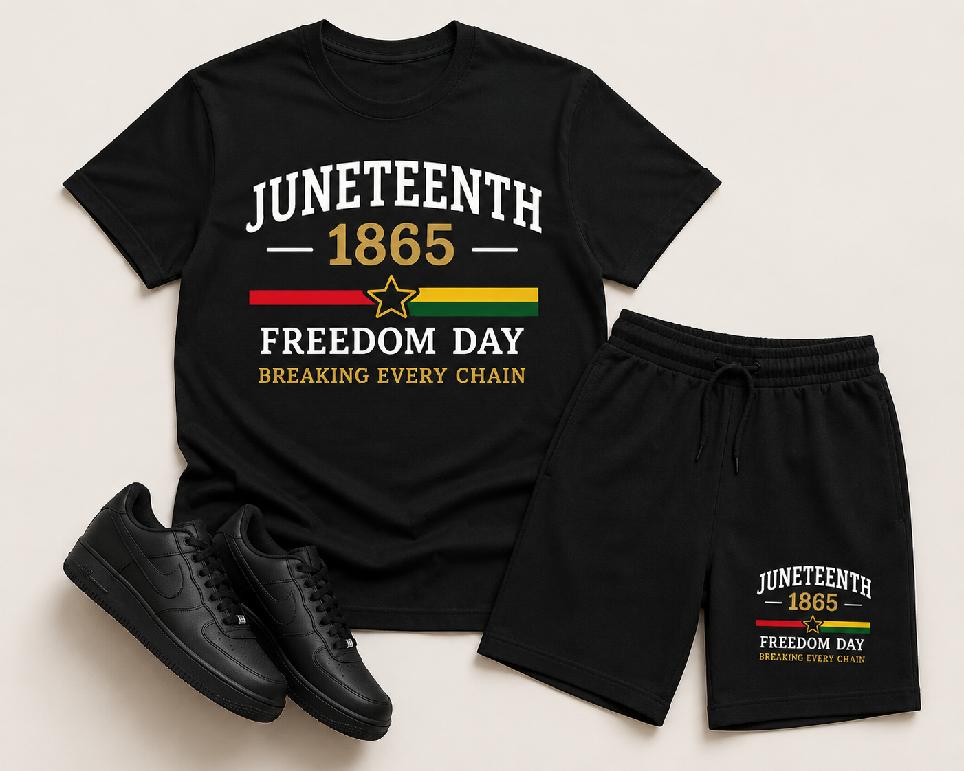 Juneteenth Freedom Day T-Shirt & Short Set