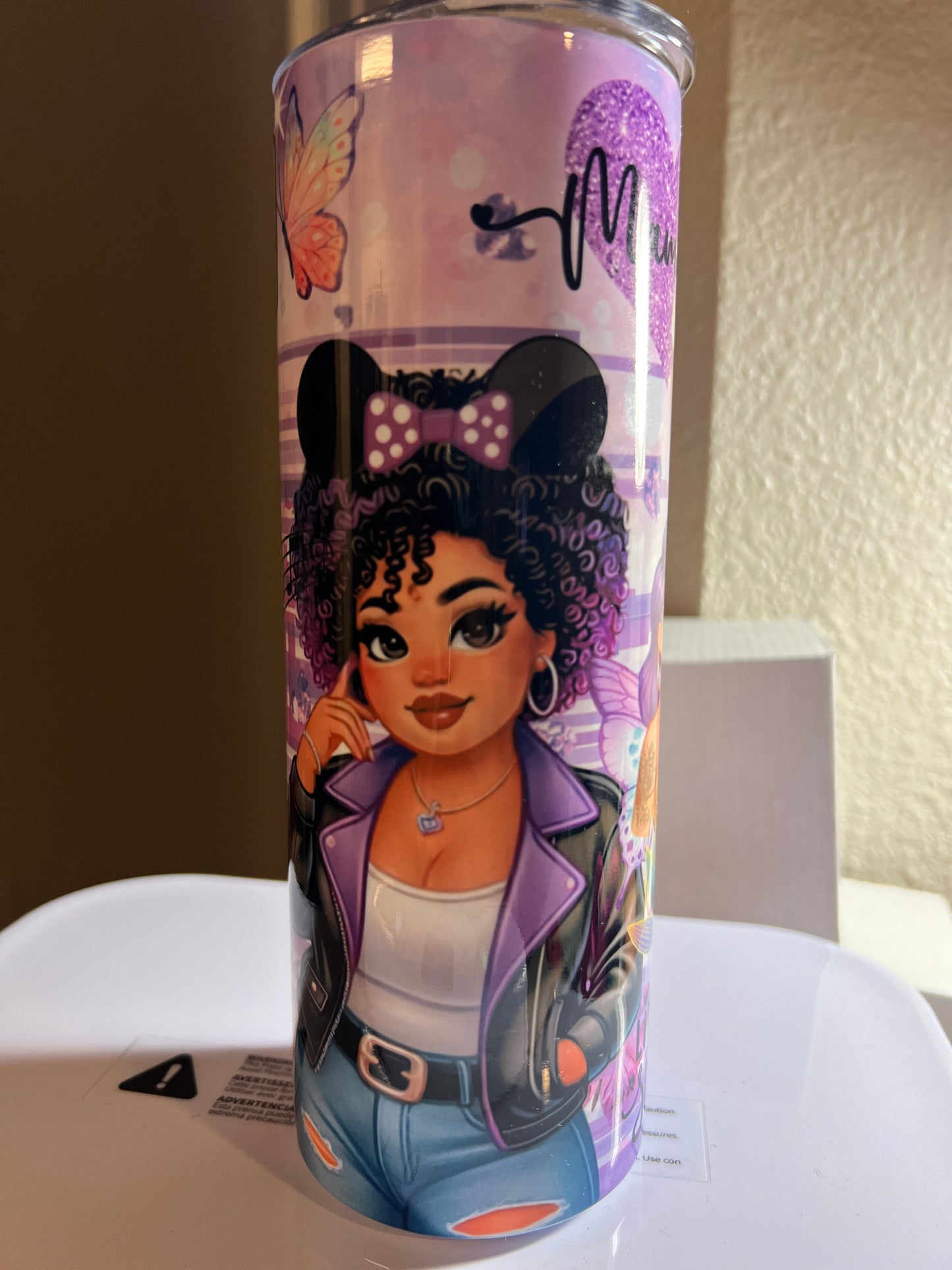 Purple Minnie Style Tumbler