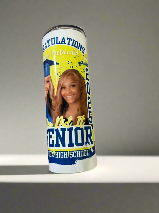 Custom Photo Tumblers – 20oz Skinny