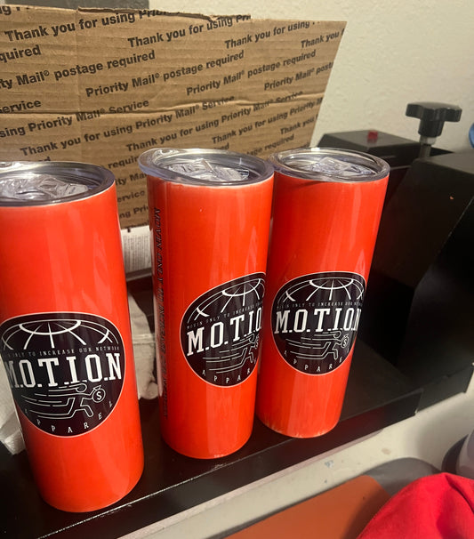 M.O.T.I.O.N. Apparel Branded Tumbler